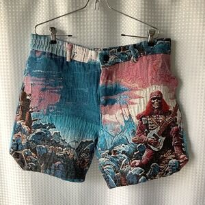 Men's Majestik Tapestry Shorts Heavy Metal Jacquard Light Pink 2XL